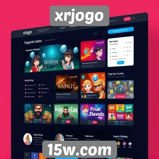 análise da interface do usuário do site xrjogo